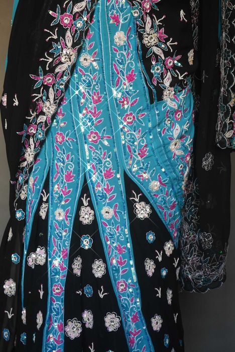 Шикарное сари индийское свадебное