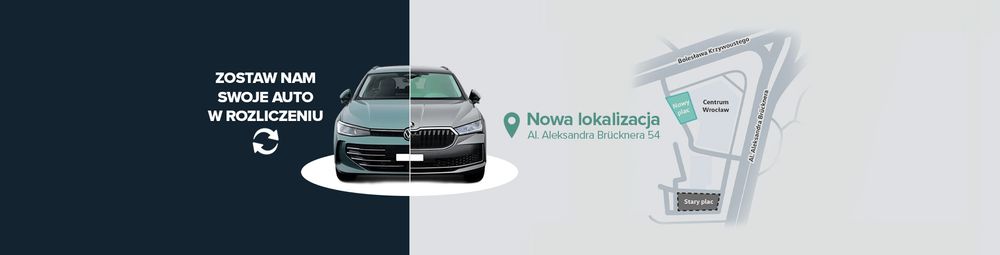 Certyfikowane używane Volkswagen & Skoda Centrum Wrocław top banner