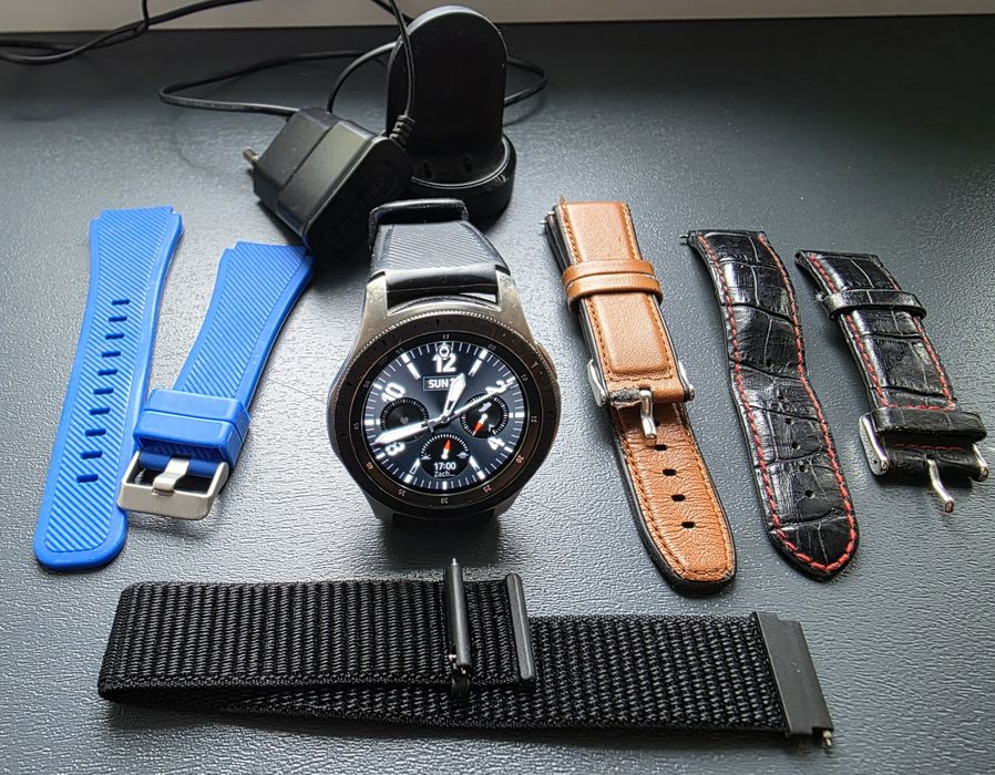 Samsung Galaxy Watch 46mm Silver (SM-R800) + Szkło + Paski Gratis!