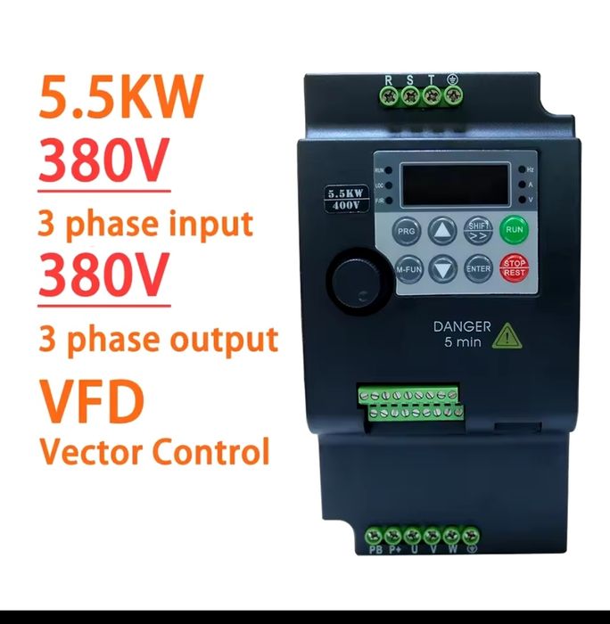 Із 380 на 380 В. 5,5 кВт Частотний перетворювач 5,5 кВт Landrive CW 10