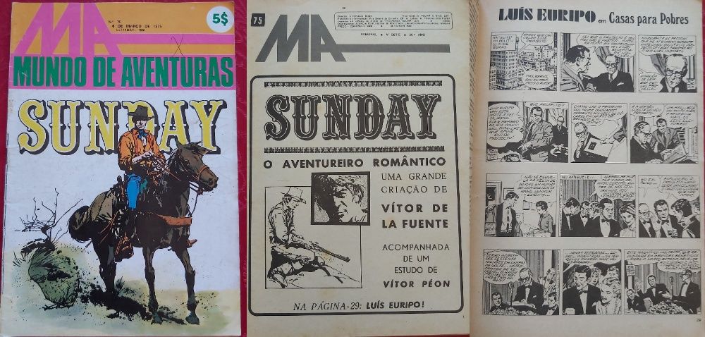 Flash Gordon; 5xInfinito; Jeff Hawke; Garth; Riquiqui; L Euripo Sunday