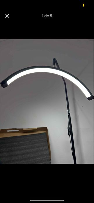 Ring light meia lua nova em caixa