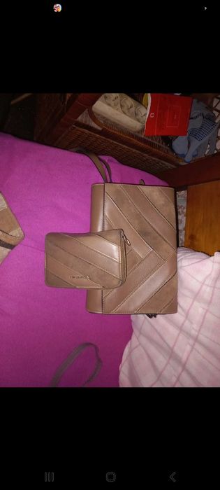 Conjunto mala e carteira