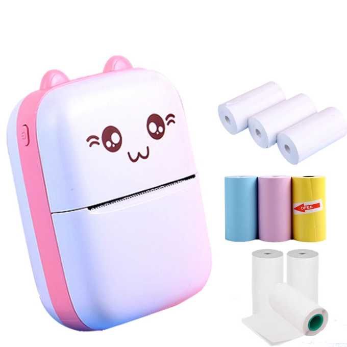 Mini Thermal Printer Bluetooth+ Pack with 13 Rolls NEW FREE SHIPPING64584993004290122