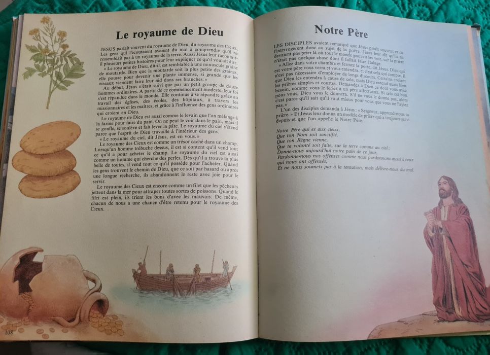 A Bíblia em texto e imagens em francês