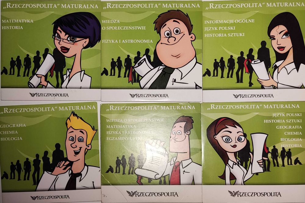 Przygotowanie do matury materiały CD różne przedmioty