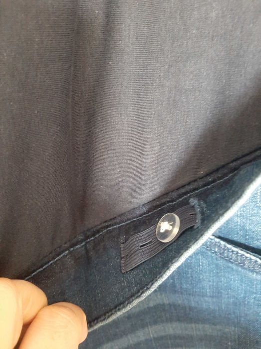 Spodnie jeansy denim ciążowe 44 xxl 50 5xl niebieskie