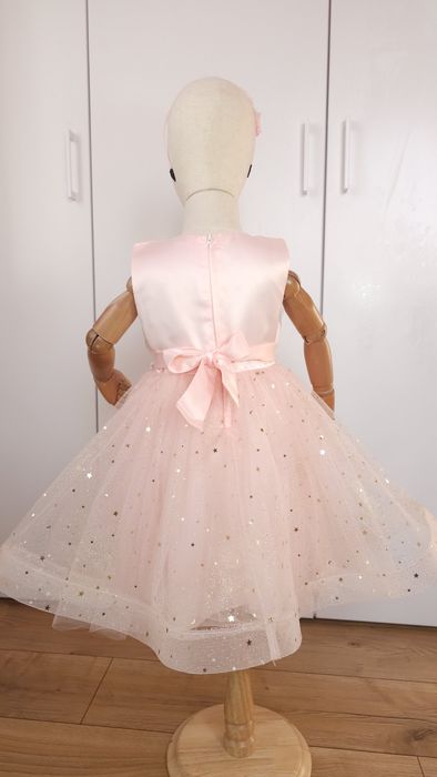 Дитяча рожева пишна сукня детское нарядное розовое платье принцессы