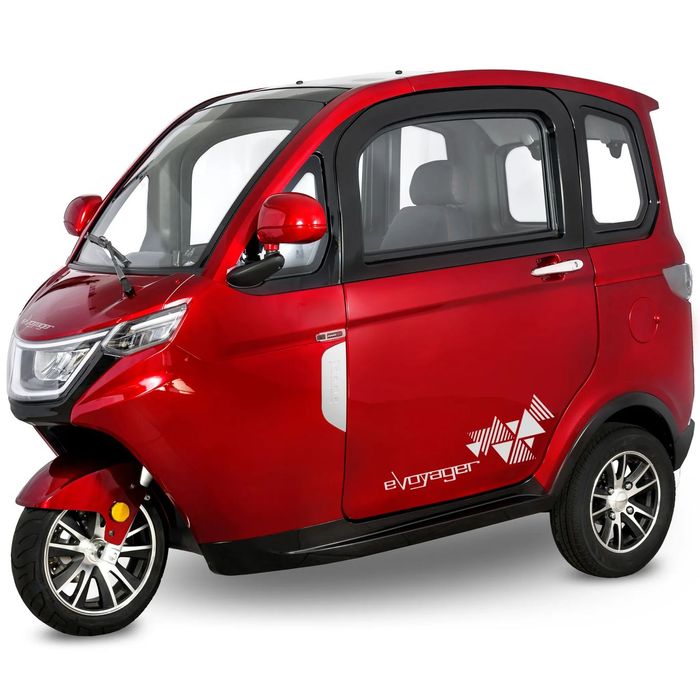 Skuter zabudowany trójkołowy z dachem ELEKTRYCZNY eVOYAGER motorower
