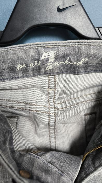 7 for all mankind Spodnie Męskie Wygodne Jeansowe Dżinsowe Szare 27