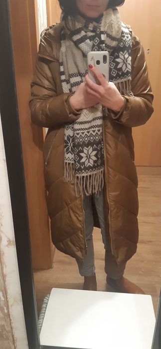 Długa  kurtka zimowa  top secret brązowa  toffi 36