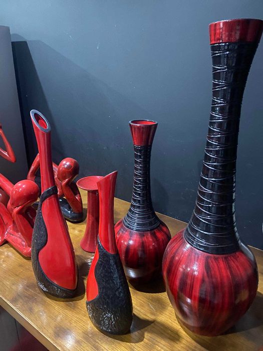 12 Peças de Decoração Vermelhas