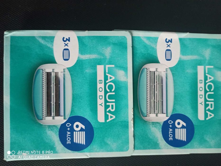 Nożyki 2 op.x3 szt. do maszynki Lacura