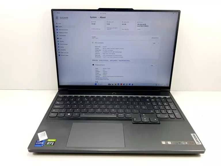 Laptop Legion 7 I9-12900/32gb/1tb/rtx 3080 Ti Win 11h 16"