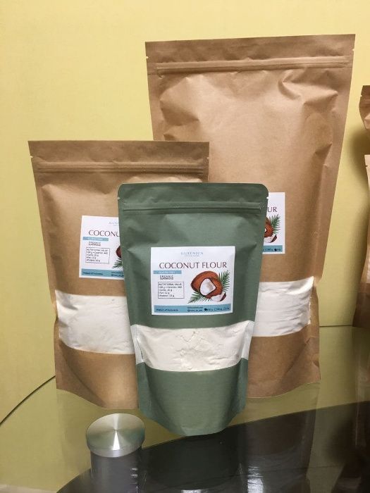кокосове борошно, безглютеновая кокосовая мука 250 грамм, 500, 1 кг