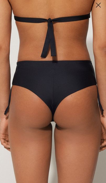 Tezenis p.L оригінальні плавки до купальника бікіні чорного кольору