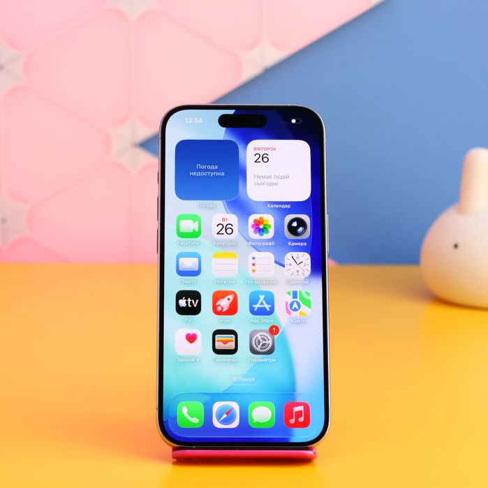Смартфон Apple iPhone 15 Pro 256GB White (166481) Б/У З ГАРАНТІЄЮ
