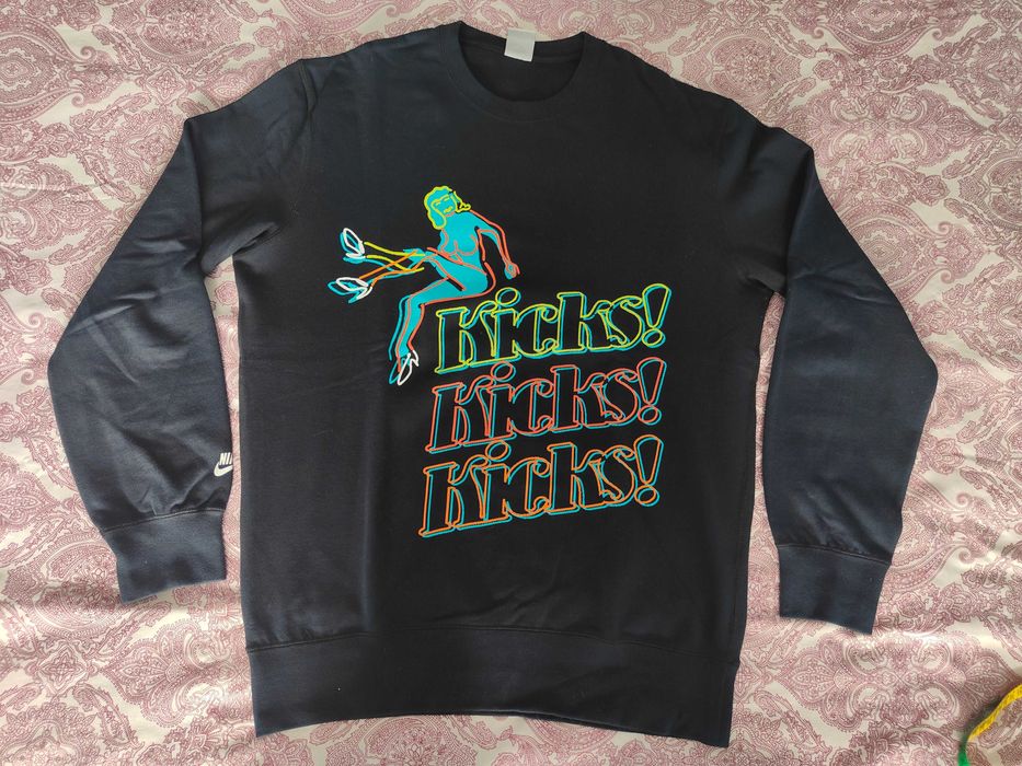 Nike Sweat Sweater Sweatshirt Kicks Print M