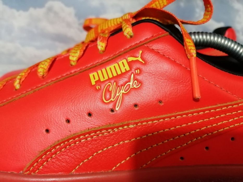 В ідеалі Puma Clyde чоловічі шкіряні кросівки червоні 28 см.
