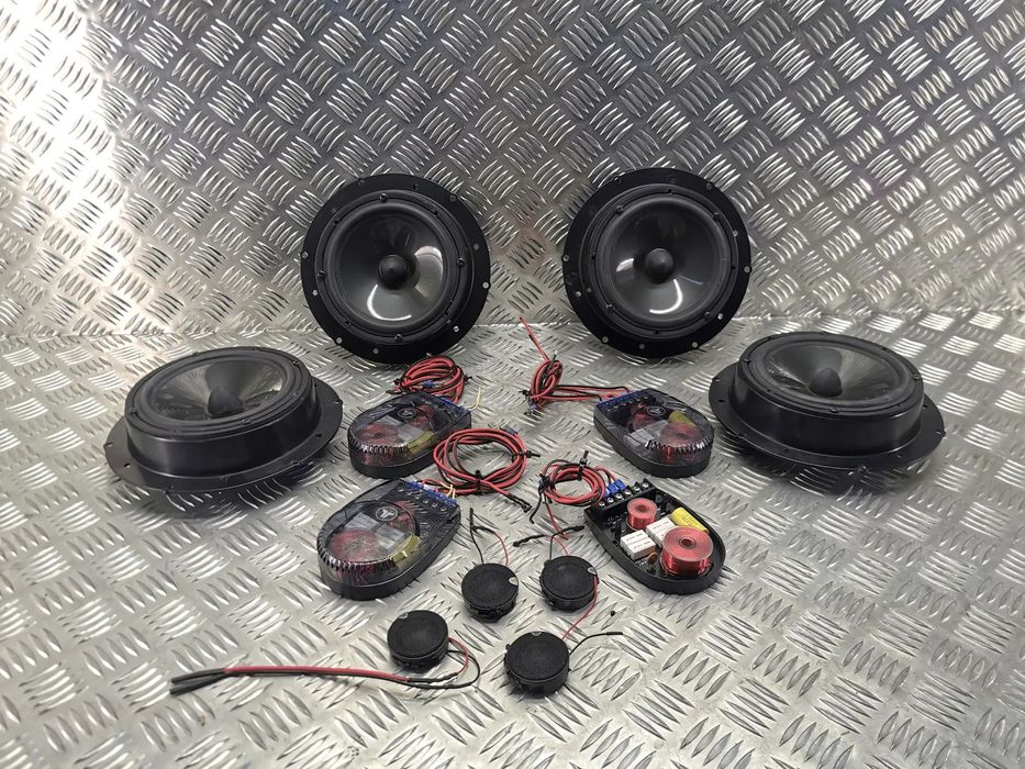 VW TOUAREG II 7P 10-18R GLOSNIK GLOSNIKI JL AUDIO C3-650 KOMPLET ORYGINALNE