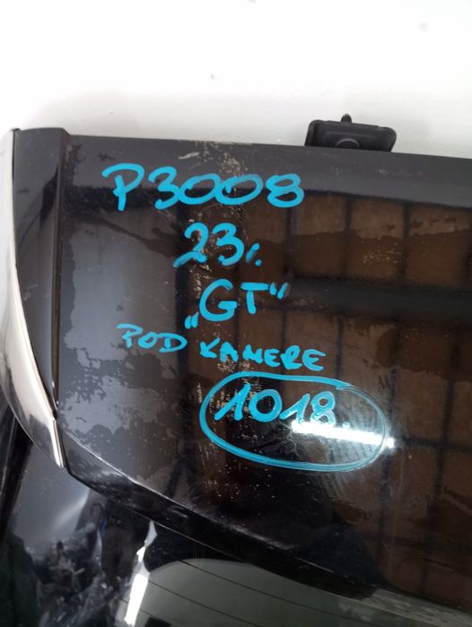 Klapa Tył Tylna Peugeot 3008 Ii Gt 23R Pod Kamere