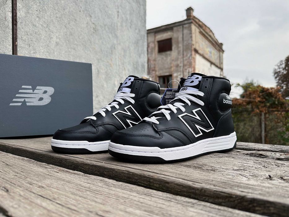 Мужские кожаные кроссовки New Balance 480 (2 цвета) BB480COA Оригинал