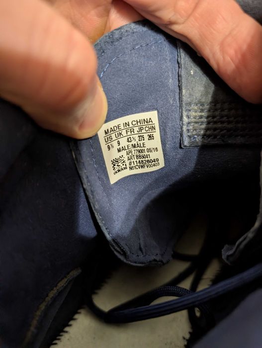 Мужские кожаные ботинки Adidas, размер 43,5( стелька 27,5-28 см)