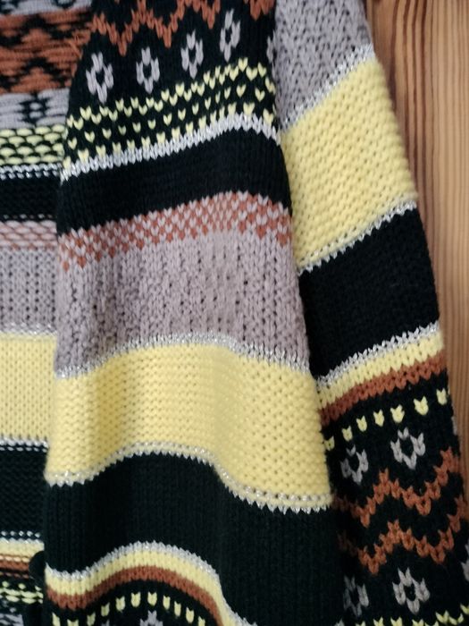 Cudny sweter,mega kolorystycznie,57 % wełny,Fighter,rozmiar XL