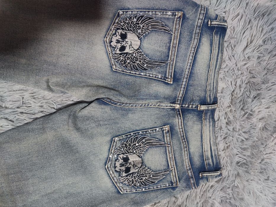 Calças de ganga PETITE femininas cintura baixa