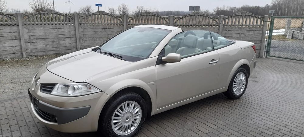 Renault Megane Kabriolet 60 tyś.km Zarejestrowany PL Klimatronic Szklany dach