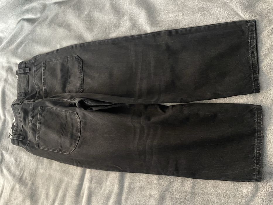 2 szt czarnych męskich spodni jeansy skatepull&bear SWD r. M 38 skater
