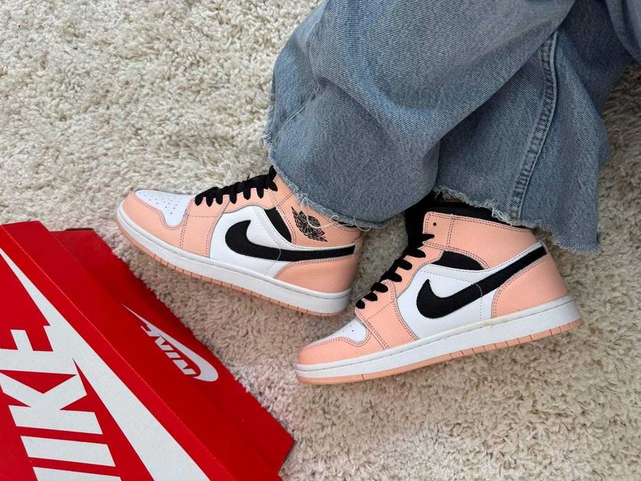 Nike Air Jordan 1 High Pink женские кросовки