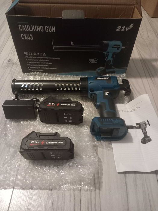 Akumulatorowy 4-biegowy pistolet do sylikonu