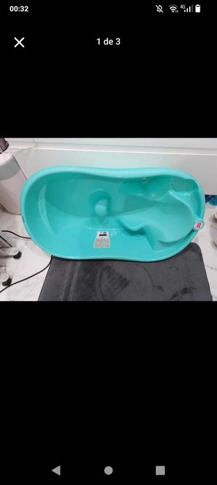 Banheira bebe + balde troca fraldas + penico simples
