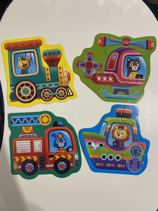 Пазли Vlady Toys Транспорт, Лісові звірі