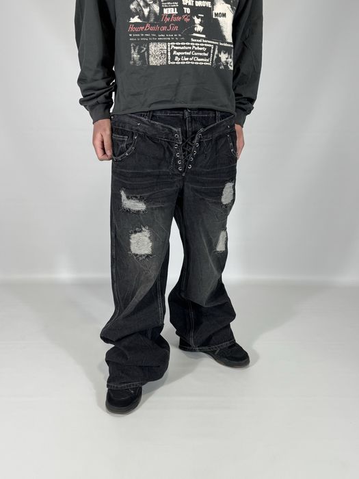 Джинсы : Mork,opium, streetwear, двойной пояс, size: M-XL, В