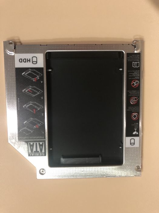 Adaptador drive dvd para hdd extra mais caixa portatil para dvd