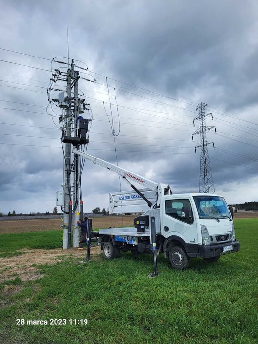 usługi podnośnikiem koszowym Podnośnik koszowy