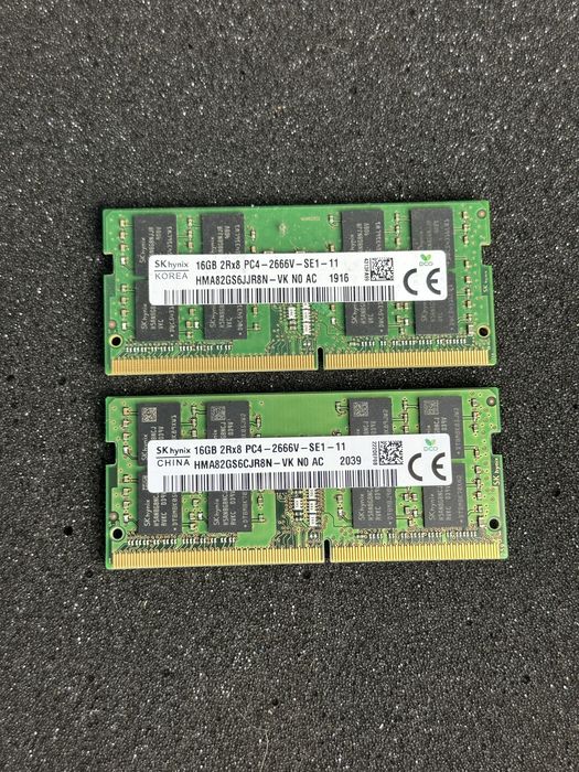 Оперативна пам’ять DDR4 SO-DIMM 16GB/32GB Samsung, SK Hynix, Crucial для ноутбуків