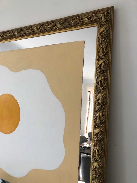 Ovo Estrelado - pintura acrílica de grandes dimensões