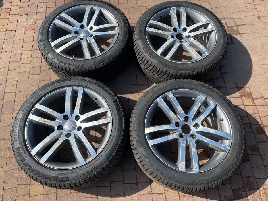 4057. Koła wielosezonowe Audi Q7 4L oryginał 275/45/20 opony 2025r 8mm