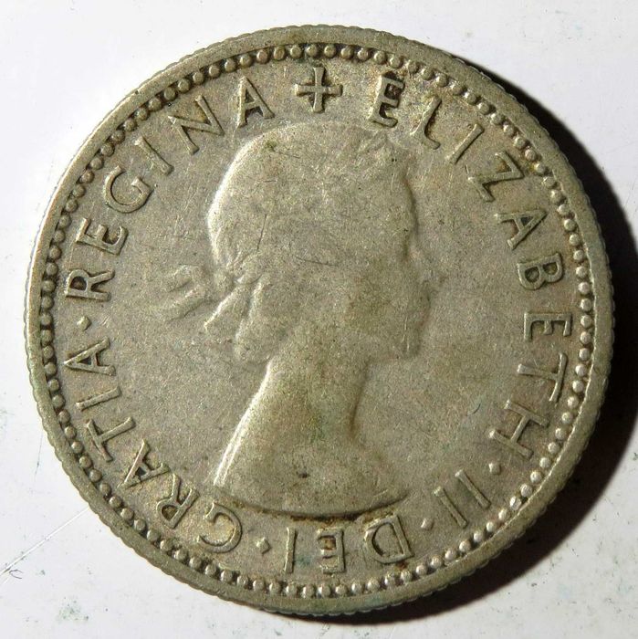 Austrália Moeda em Prata. 1 Shilling • 1954