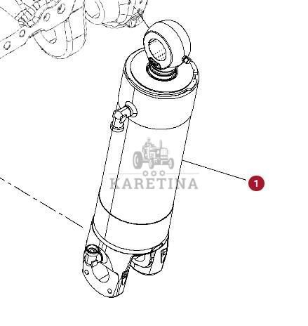 Fendt 930 933 936 942 GEN 7 Siłownik Hydrauliczny Tylnego TUZ CZĘŚCI H218PB400102A