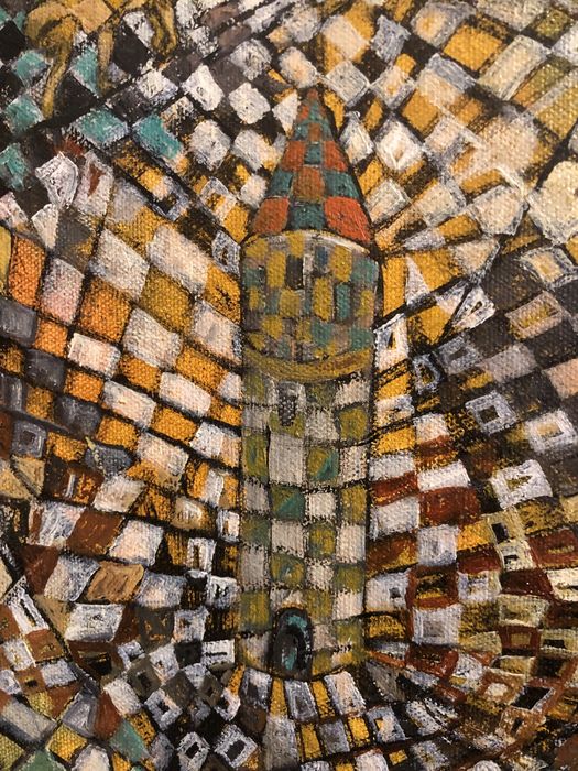 Oleo sobre tela - Aldeia do Macacos