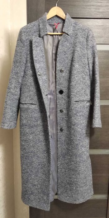 Пальто лёгкое шерстяное б/у