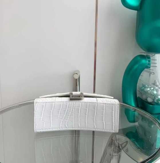 Balenciaga Hourglass HandbagXS White