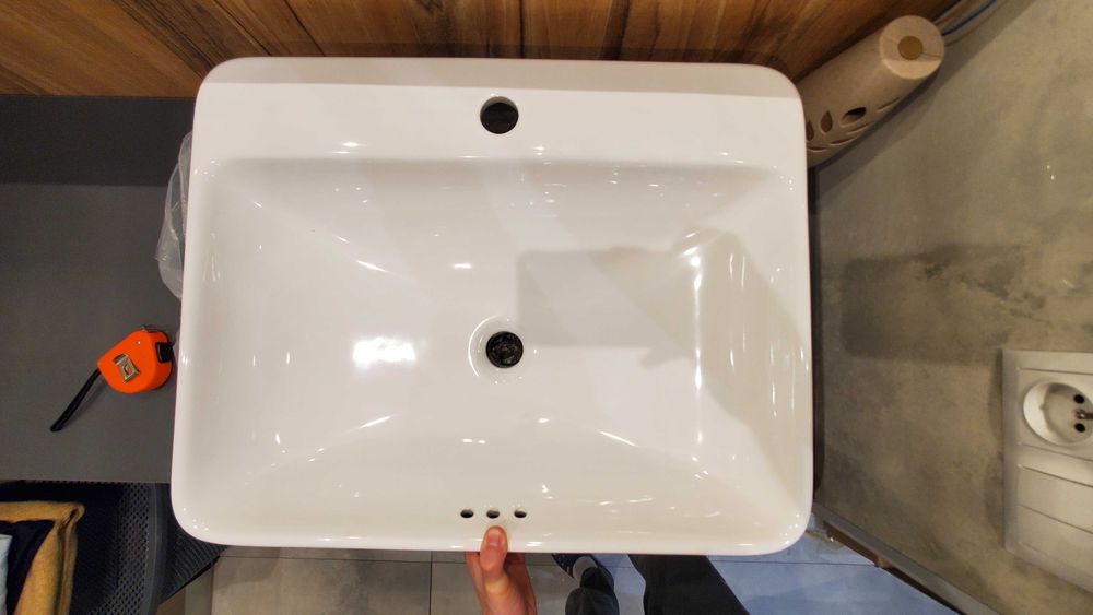 Umywalka nablatowa wpuszczana Excellent Holmi 60cm cena w sklepach 570