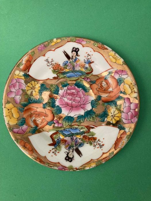 Chávena com pires muito bonita porcelana Chinesa Antiga