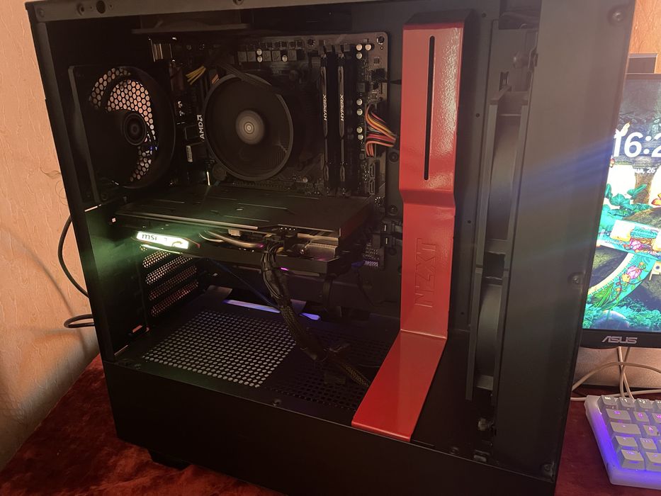 Игровой пк,RYZEN 5 5500,1660ti,16oзу монитор (23.8)144гц