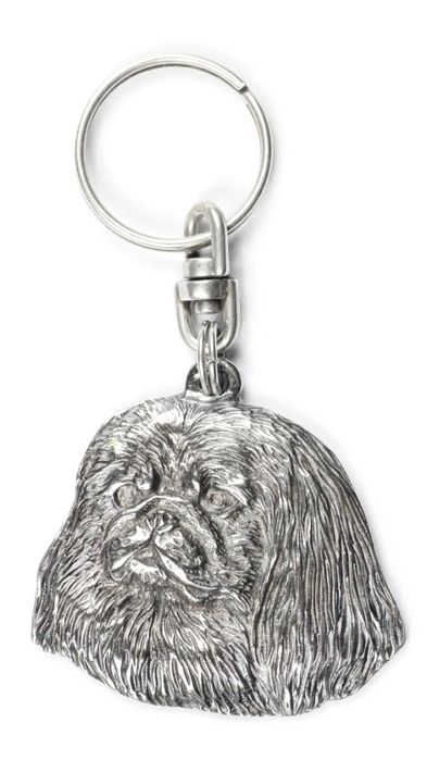Pekińczyk brelok do kluczy posrebrzany Art-Dog